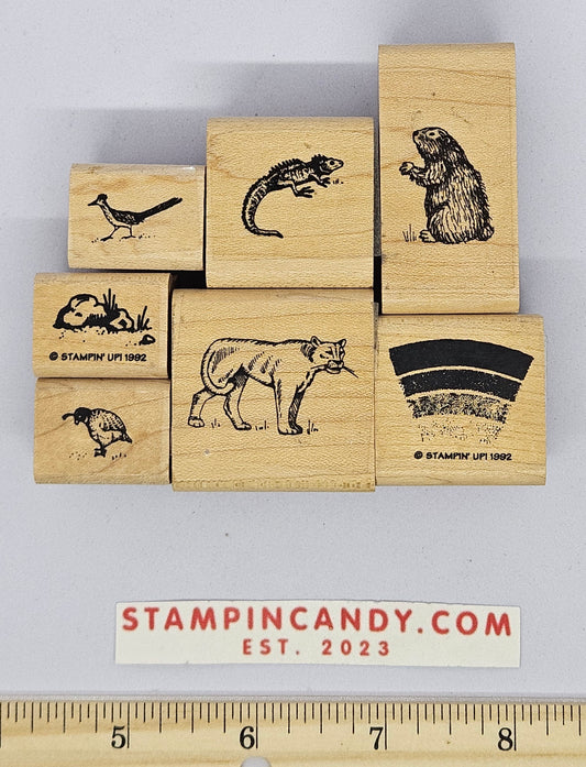 7 Pack of Wildlife / Nature Themed Stamps