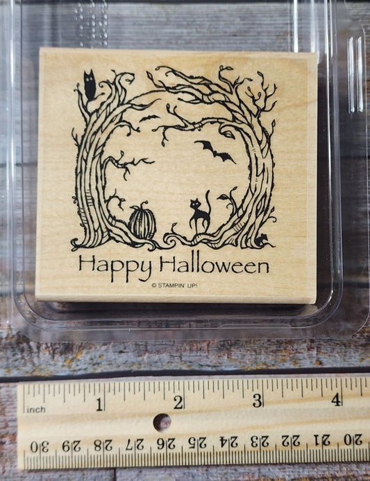 Stampin' UP! "Haunted Forest" Stamp Set (Wood Block)