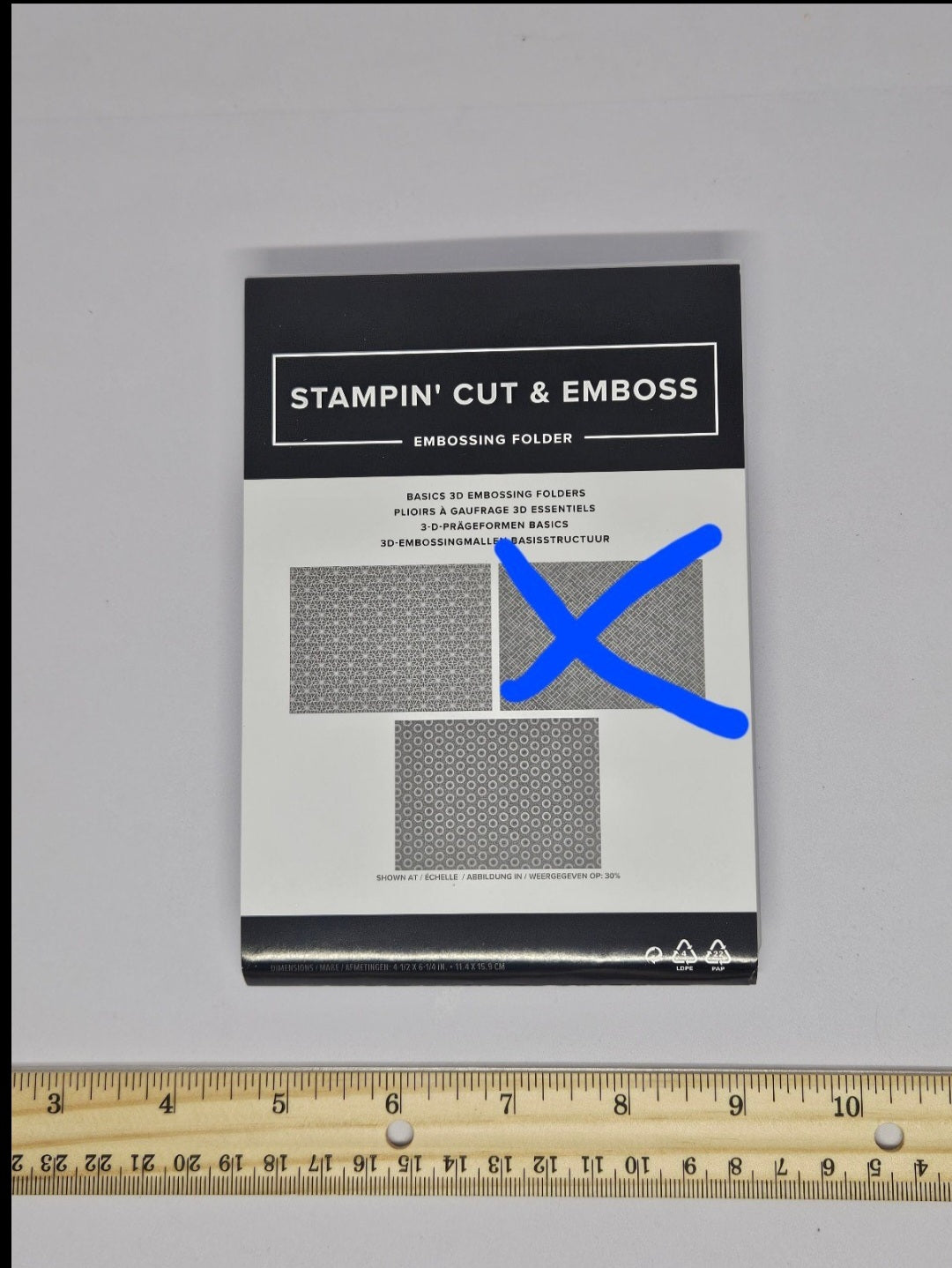 Stampin Up - Basics 3D Embossing Folders 2 Pack (1 sold)