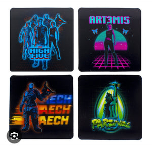 Ready Player One Themed Set of 4 Lenticular Coasters