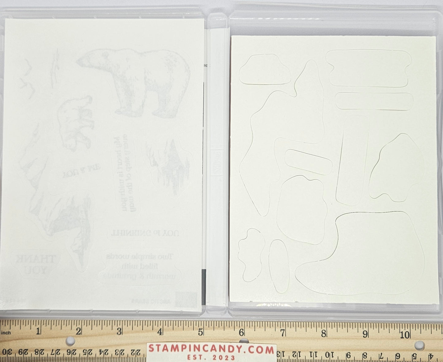 Stampin Up - Arctic Bears with Polar Bear Dies