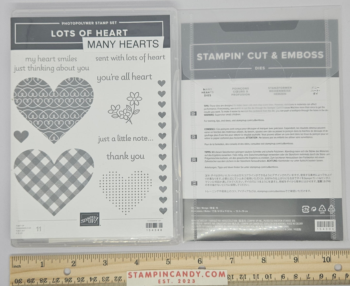 Stampin Up - Lots of Hearts with Many Hearts Dies