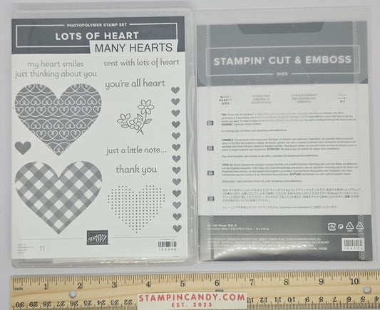 Stampin Up - Lots of Hearts with Many Hearts Dies