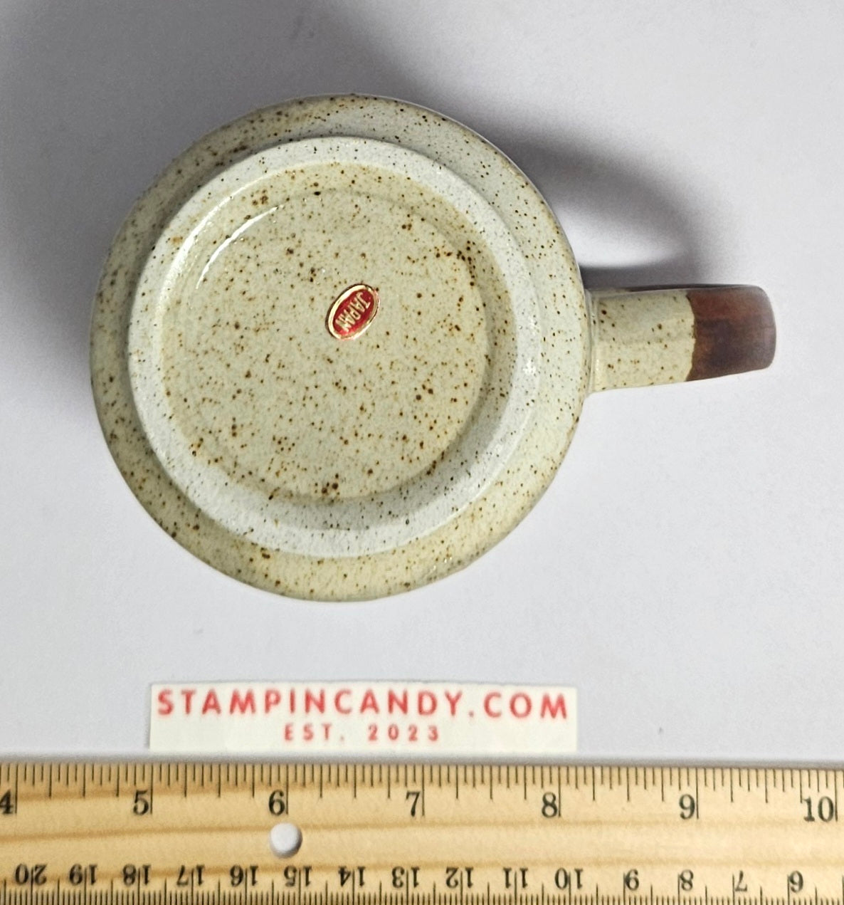 Vintage Japanese Brown Stoneware Mug