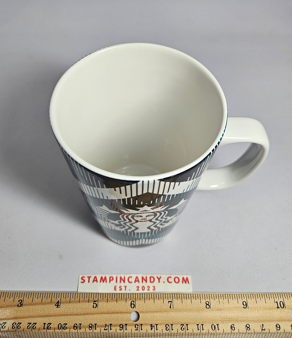 2015 Starbucks - Argyle Blue /Green Plaid Tall 16 oz Mug