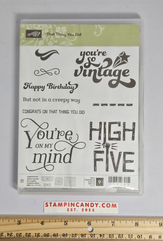 Stampin Up - That Thing You Did