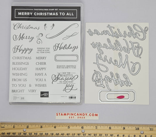 Stampin Up - Merry Christmas to All w/ Merry Christmas Dies