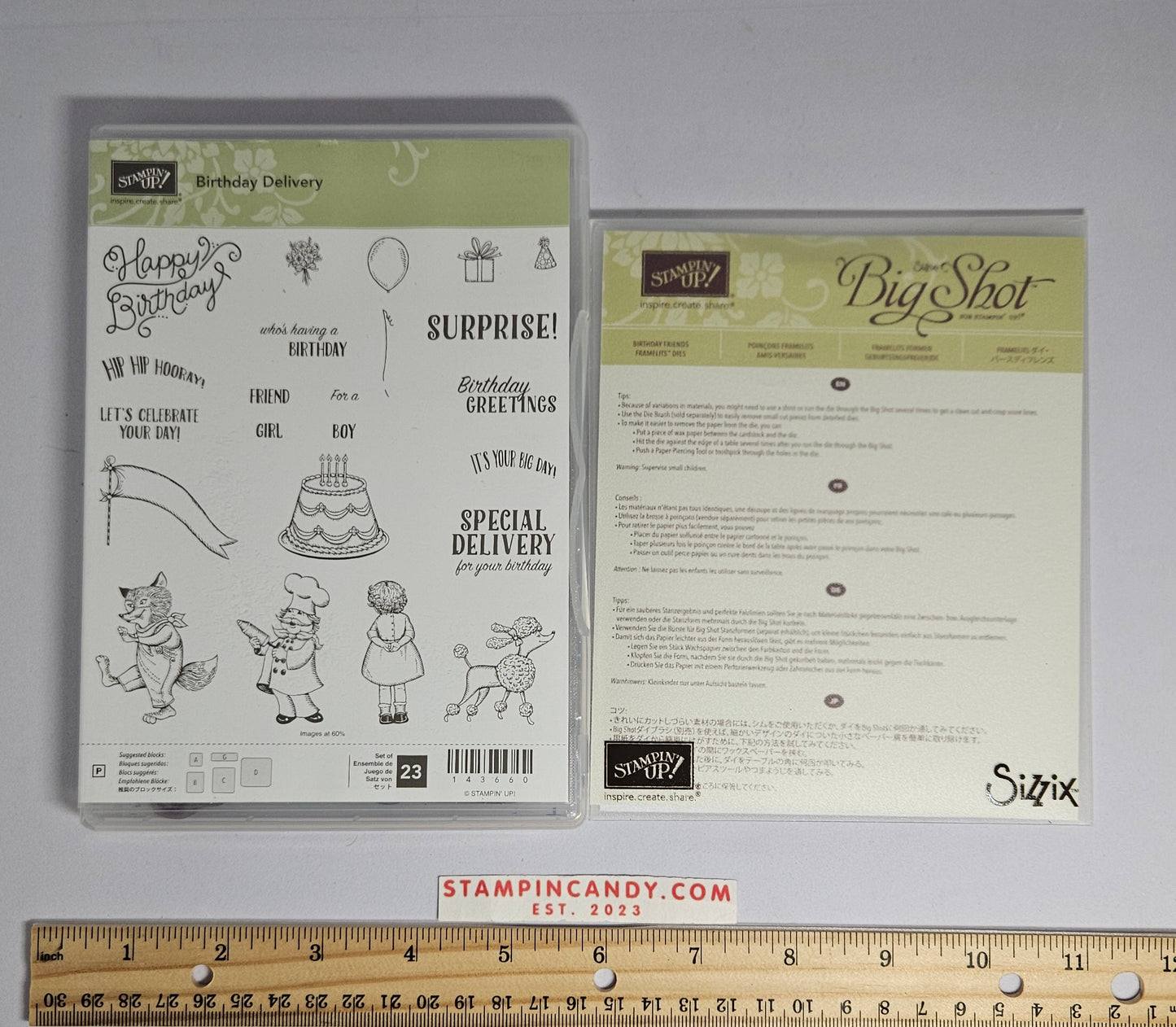 Stampin Up - Birthday Delivery w/ Birthday Friends Dies