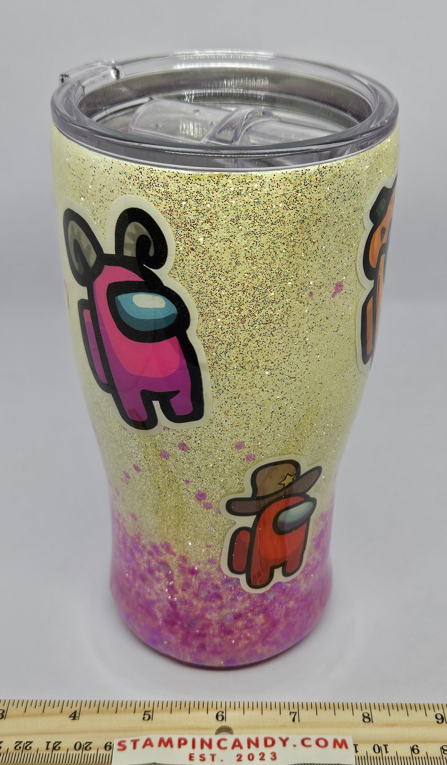 Among Us - Hand-Made Glitter Tumbler