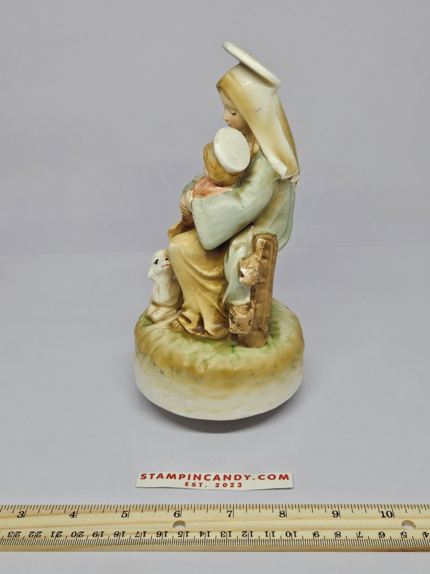 Josef Original - Mary & Baby Jesus Music Box (Rotates as it plays)