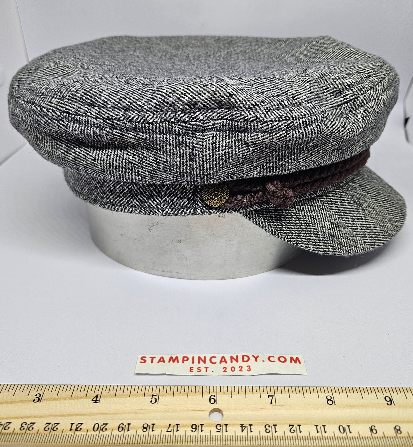 Brixton Heather Grey & Cream Women's Fiddler Cap