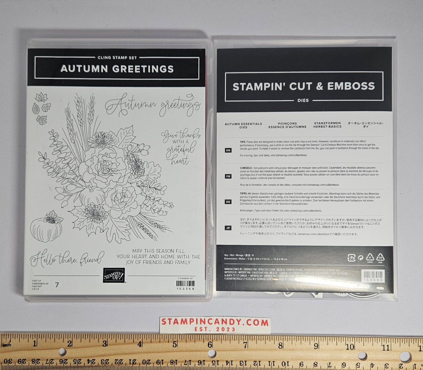 Stampin Up - Autumn Greetings w/ Autumn Essentials Dies