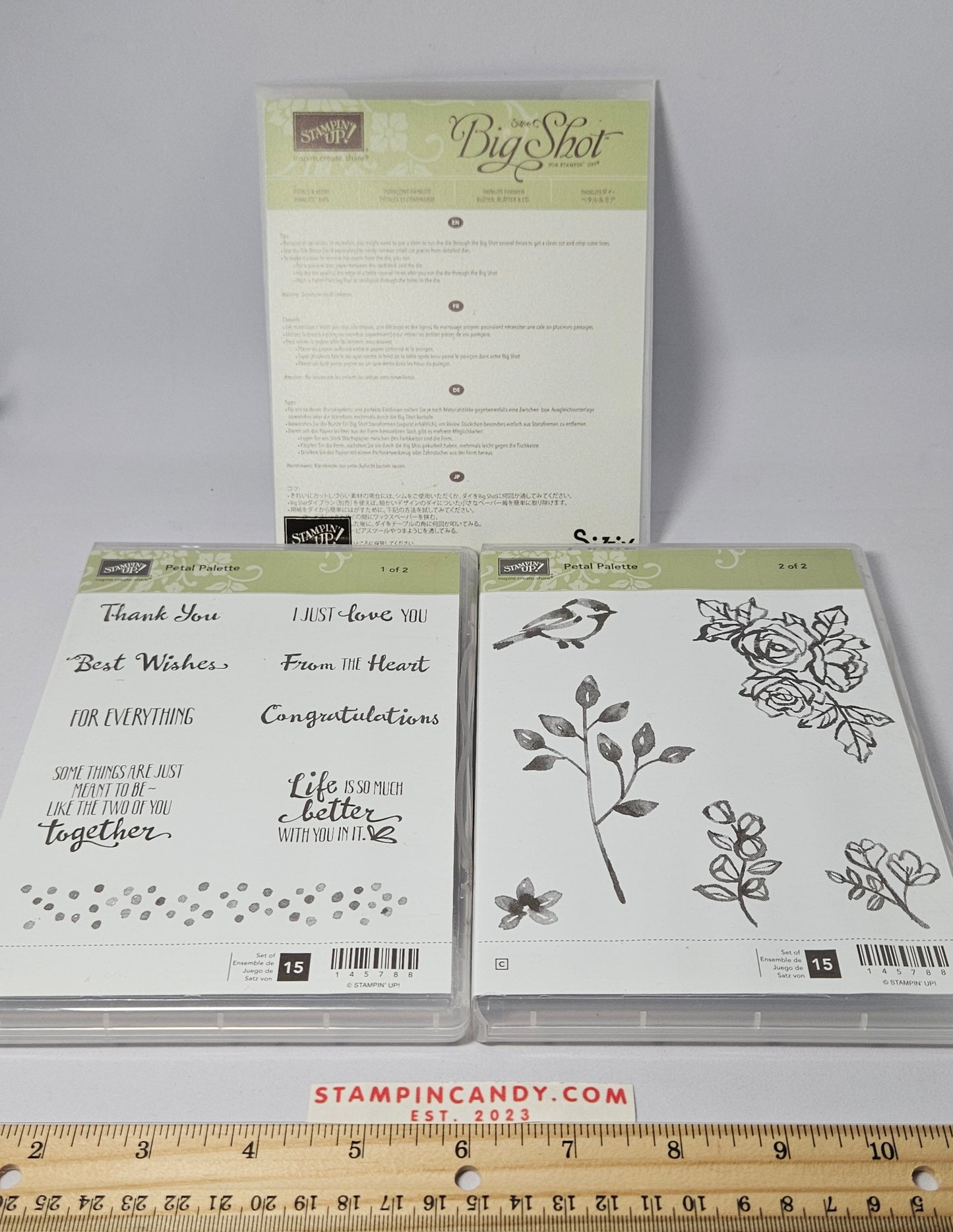 Stampin Up - Petal Palette (Sets 1 & 2 of 2) w/ Petals & More Dies