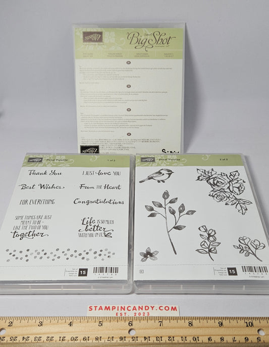 Stampin Up - Petal Palette (Sets 1 & 2 of 2) w/ Petals & More Dies