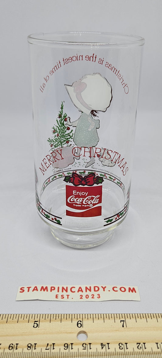 Coca-Cola - Christmas Limited Edition - Holly Hobby - American Greetings Co. Glass