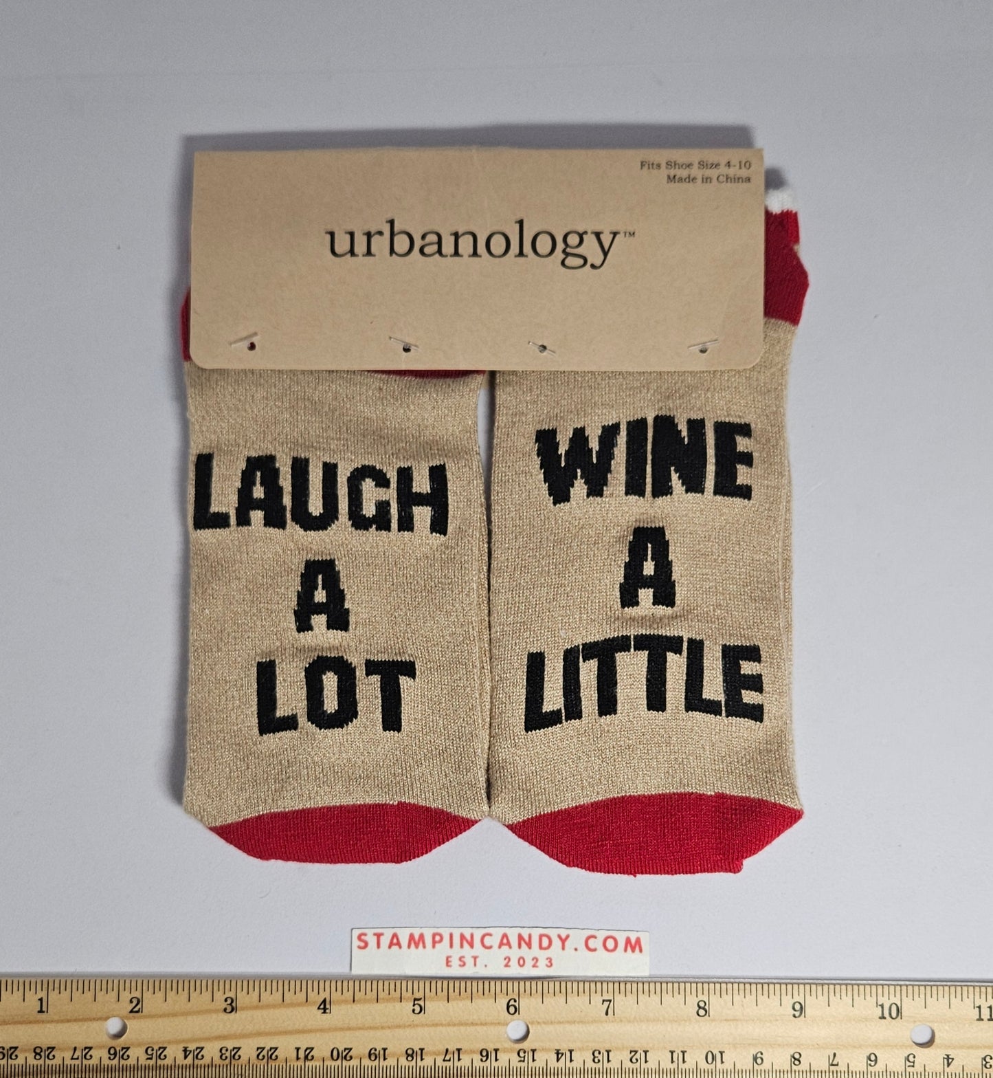 Urbanology - Laugh/Wine Socks Size 4-10
