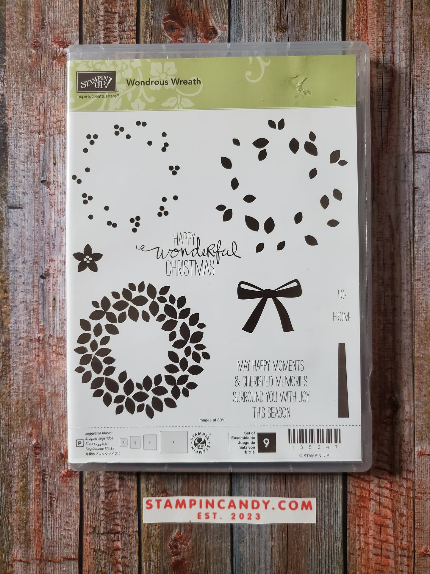 Stampin' UP! "Wonderous Wreath" Stamp Set with "Wonderful Wreath" Dies