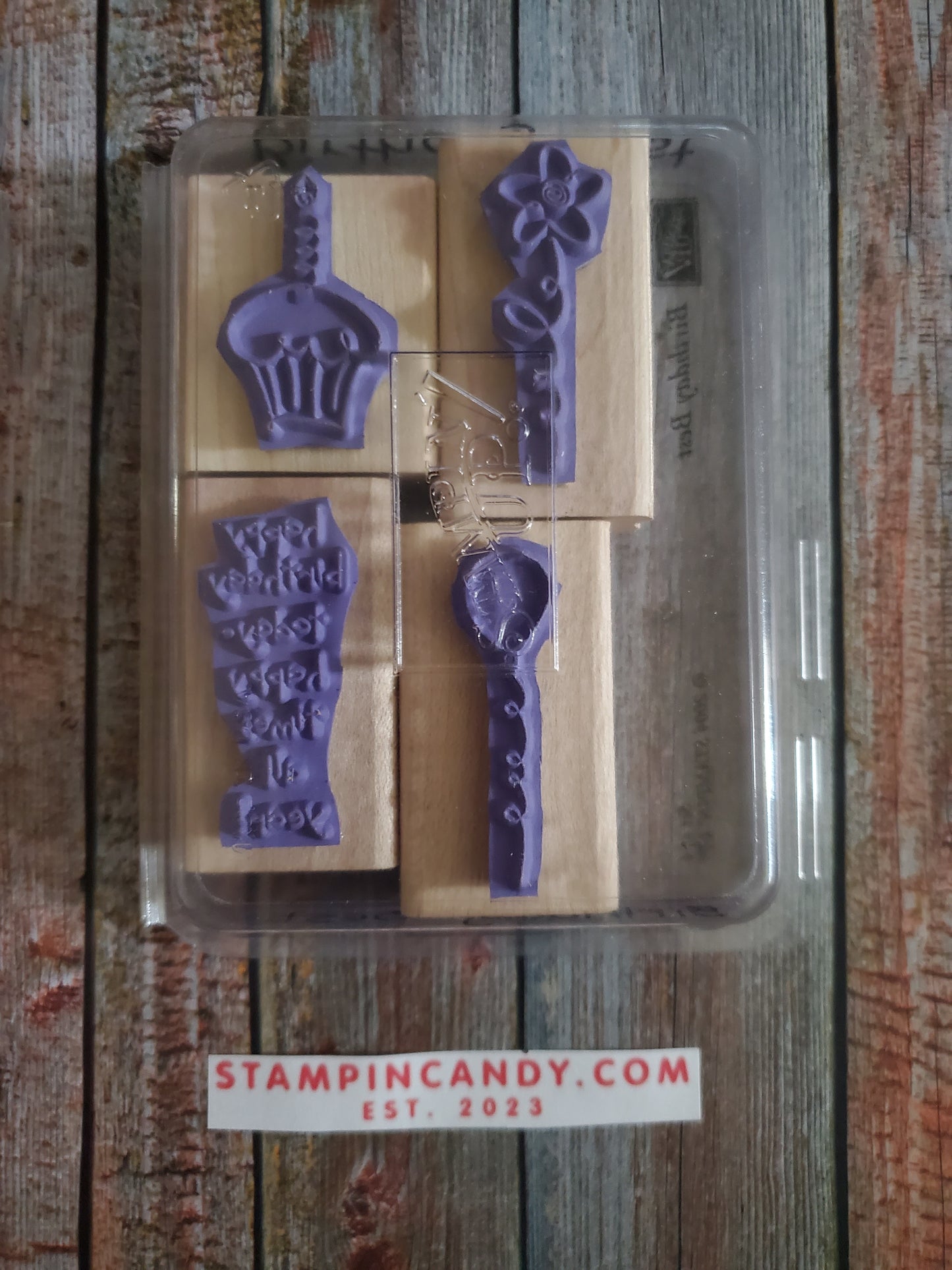 Stampin' UP! "Birthday Best" Stamp Set (Wood Block)