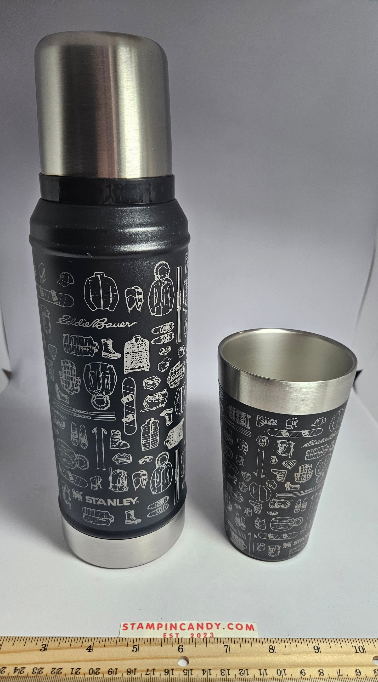 Stanley Thermos 1 Qt - Eddie Bauer Edition - With 16 Oz Matching Tumbler