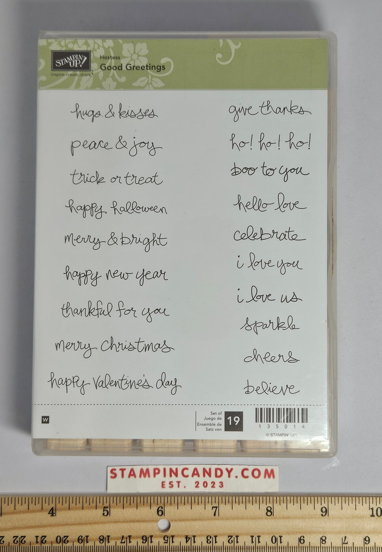 Stampin Up - Good Greetings (Wood Block Version)