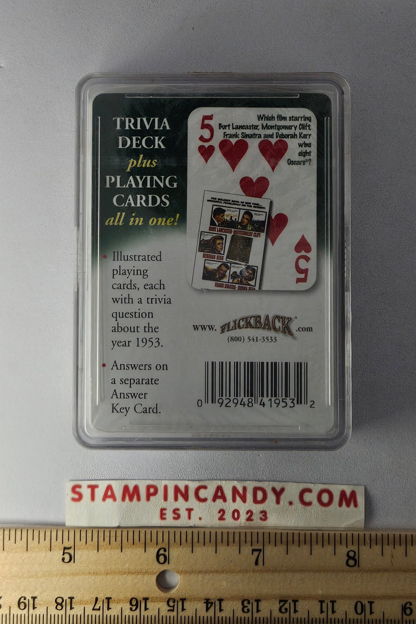 1953 - Flickback Trivia Challenge Playing Cards