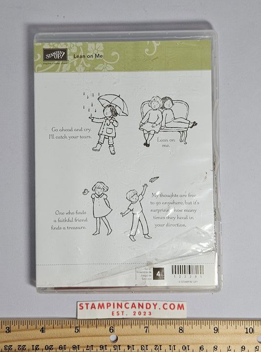 Stampin Up - Lean on Me *Missing 1 Stamp, case damaged*