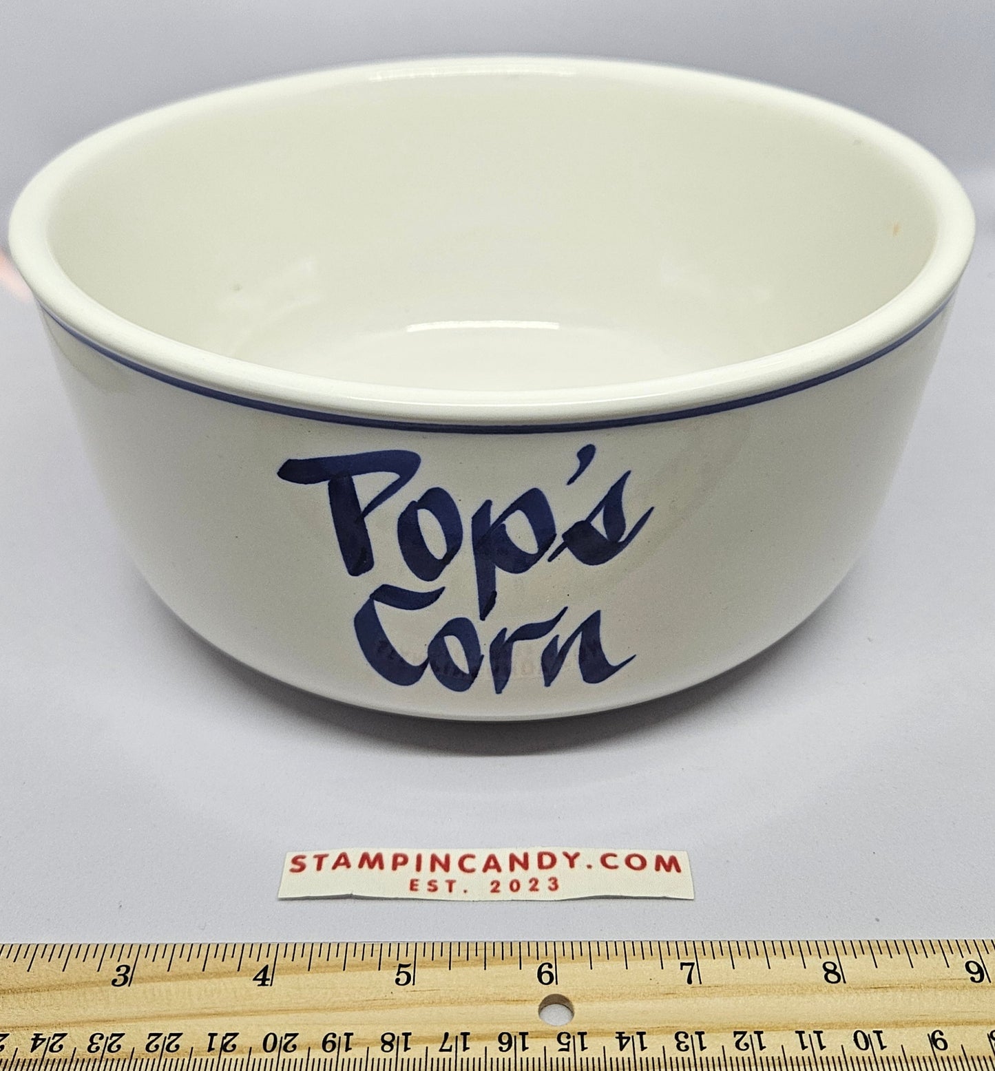 Clay Design - Pop's Corn - That's All Folks - Popcorn Bowl