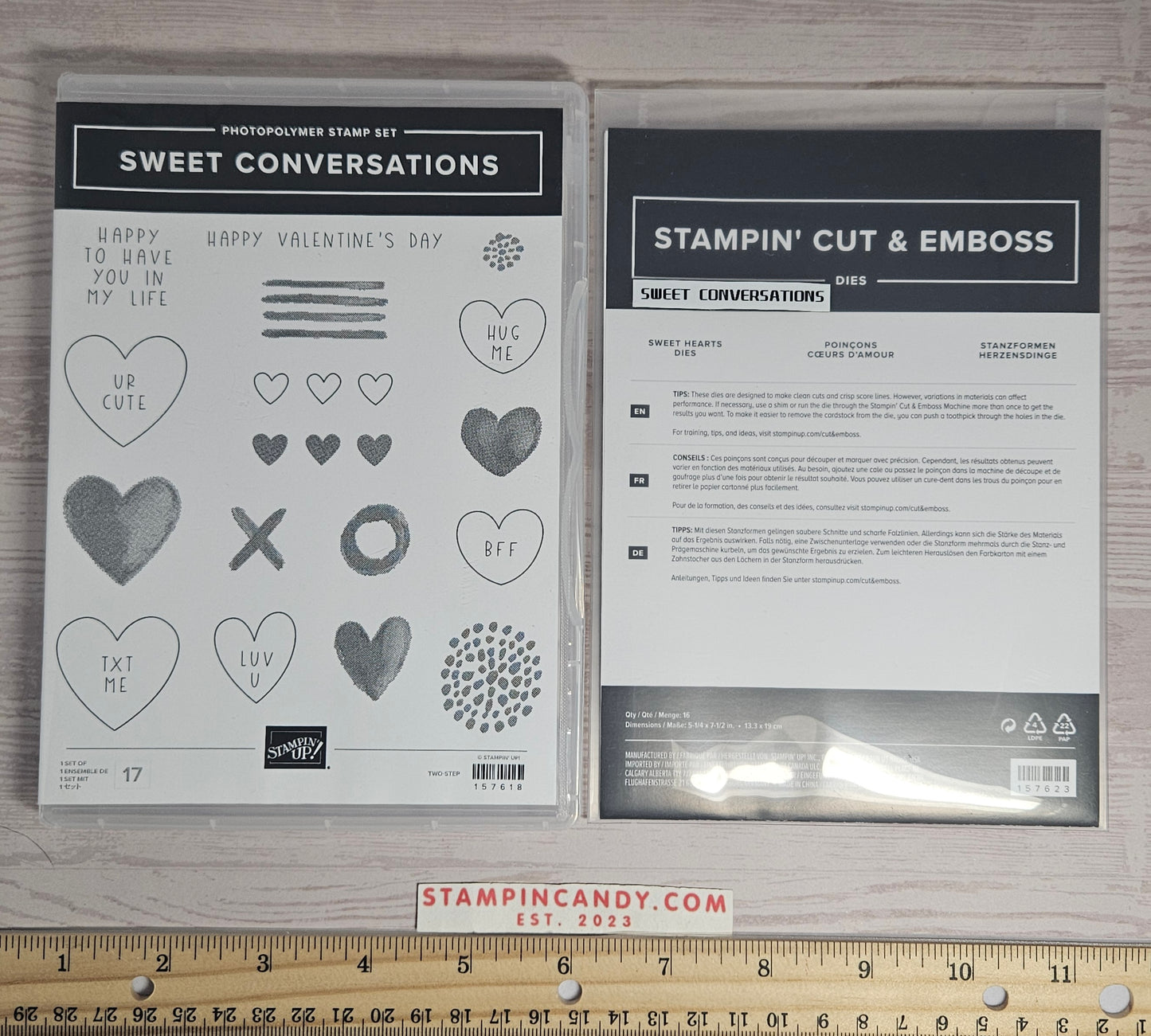 Stampin Up - Sweet Conversations w/ Sweet Heart Dies