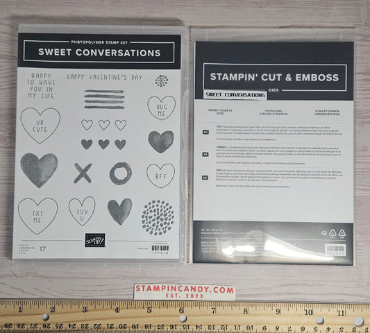 Stampin Up - Sweet Conversations w/ Sweet Heart Dies