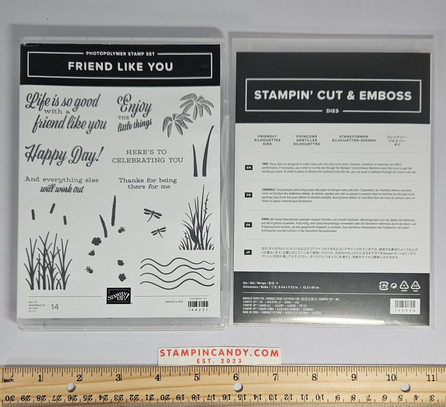 Stampin Up - Friend Like You w/ Friendly Silhouettes Dies