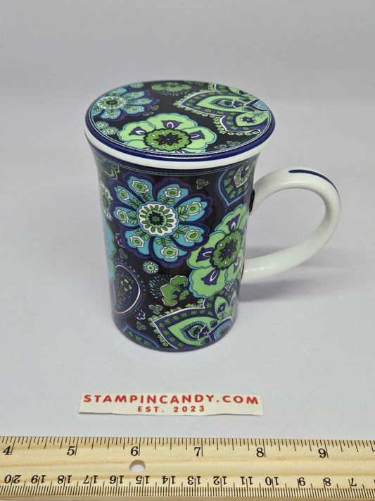 Vera Bradley Lidded Tea Mug