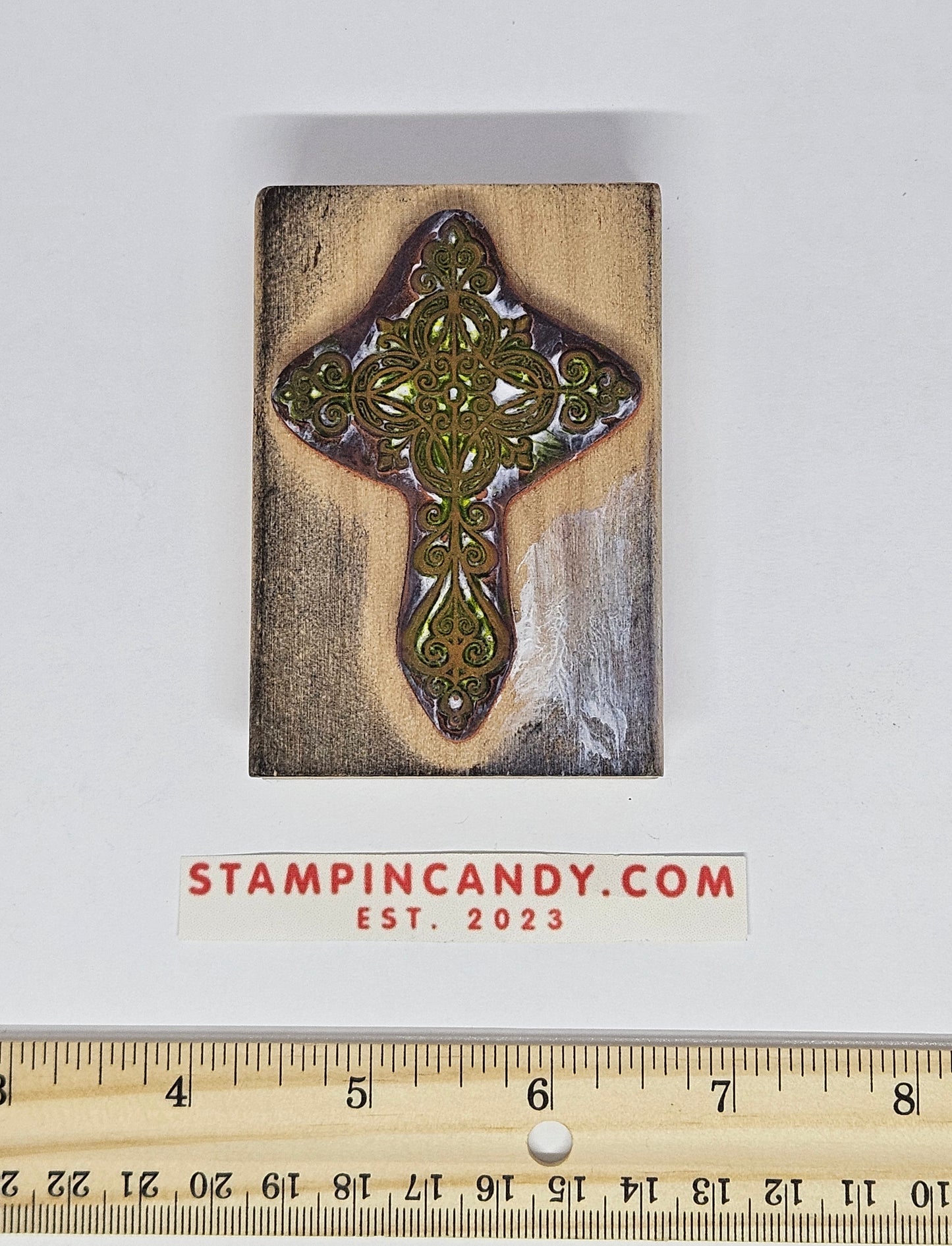 Rubber Stampede - 3410F Elegant Cross Stamp