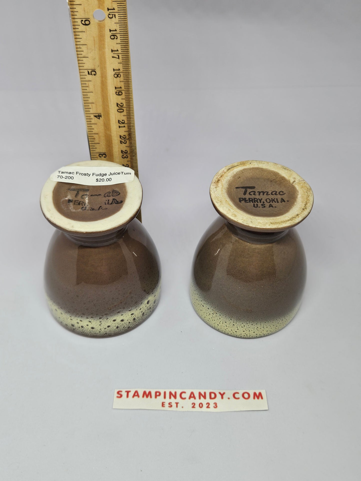 Tamac - Perry Oklahoma - Frosty Fudge Juice Tumblers