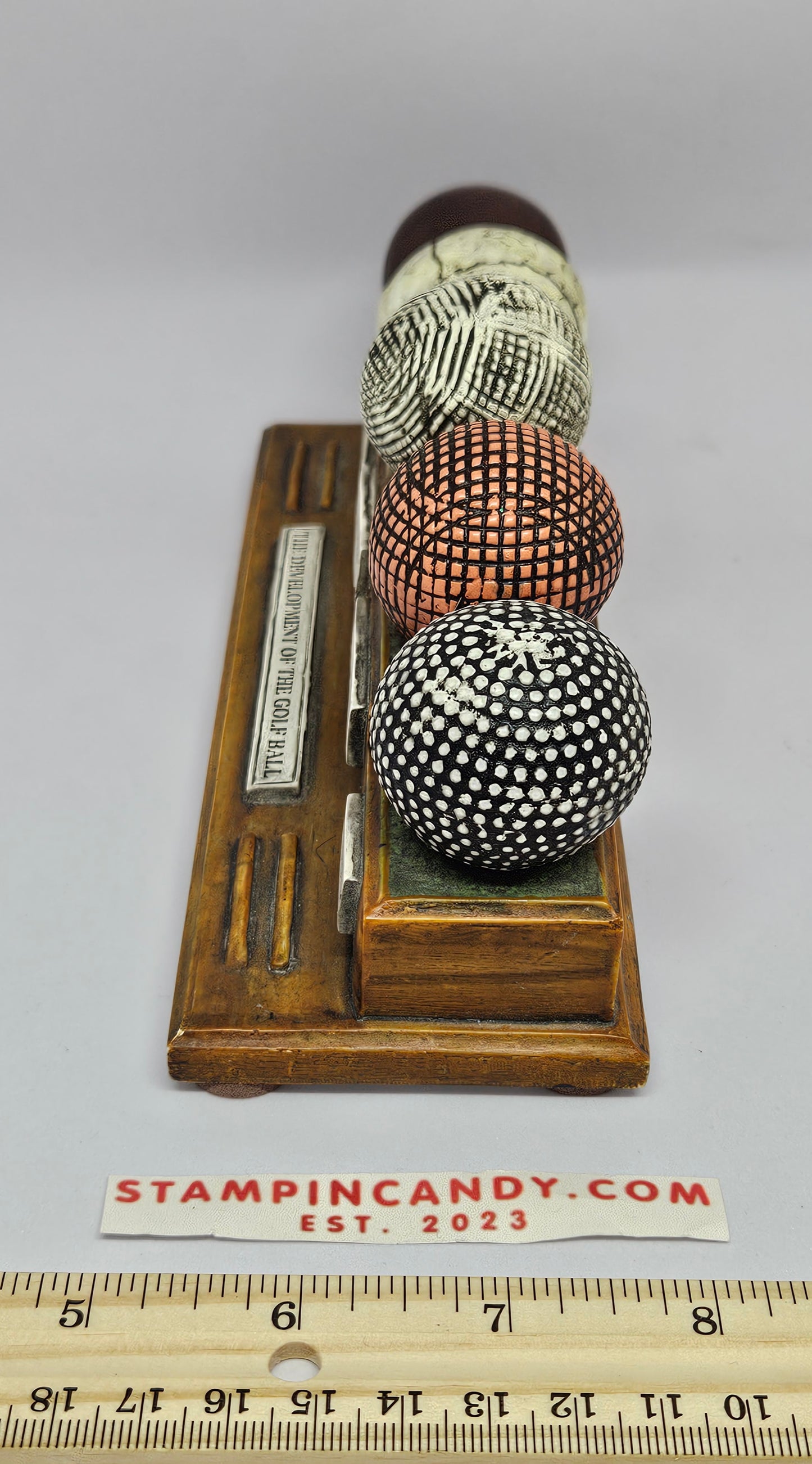 History of Golf / Golfball Desk Ornament