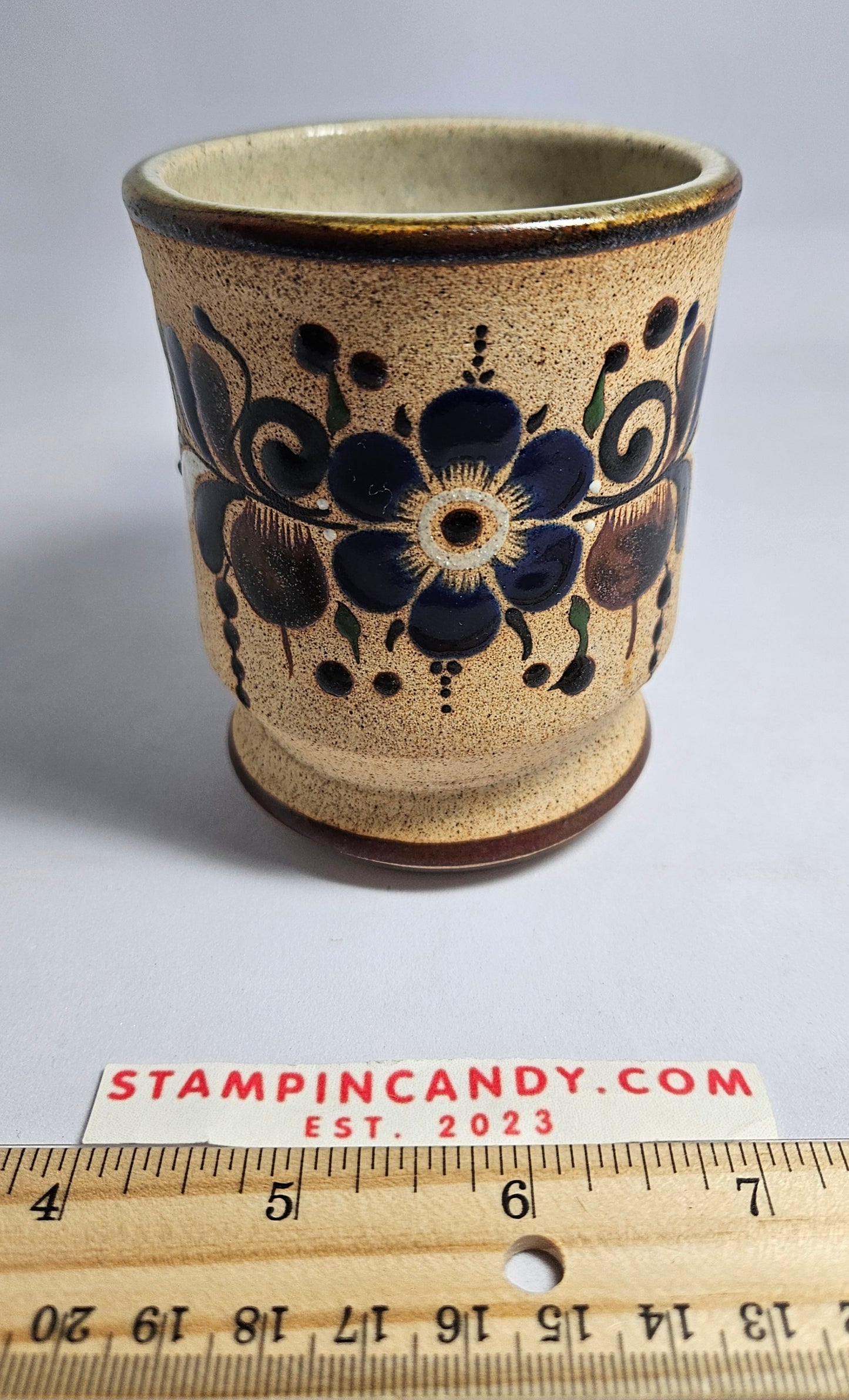 Mexican Tonala Pottery Mug 10 oz