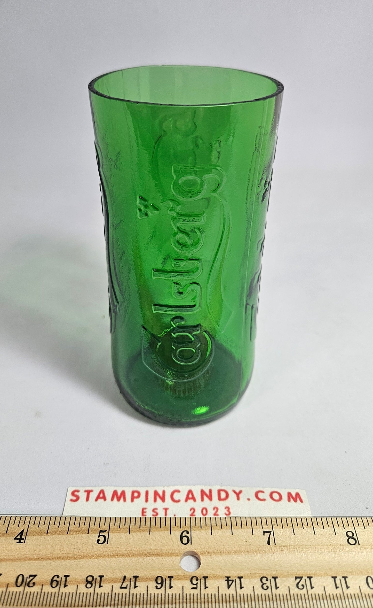 Recycled Carlsberg Green Bar Glass