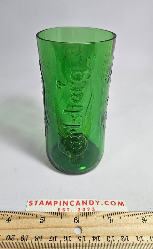 Recycled Carlsberg Green Bar Glass