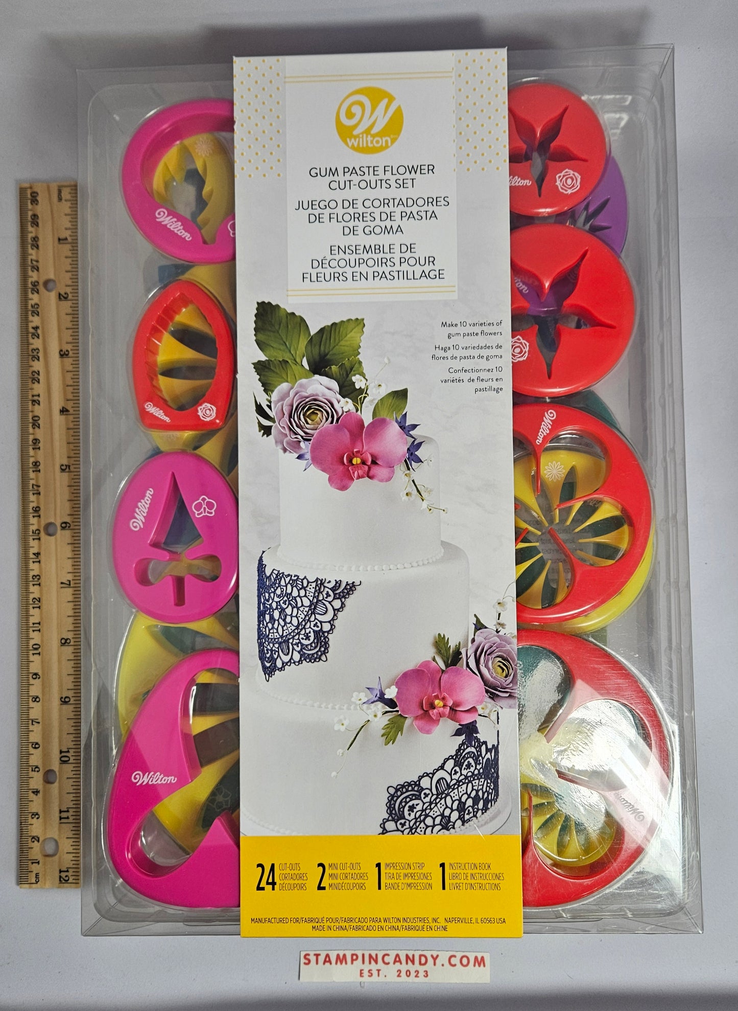 Wilton - Gum Paste Flower Cut Outs - 28 Pieces