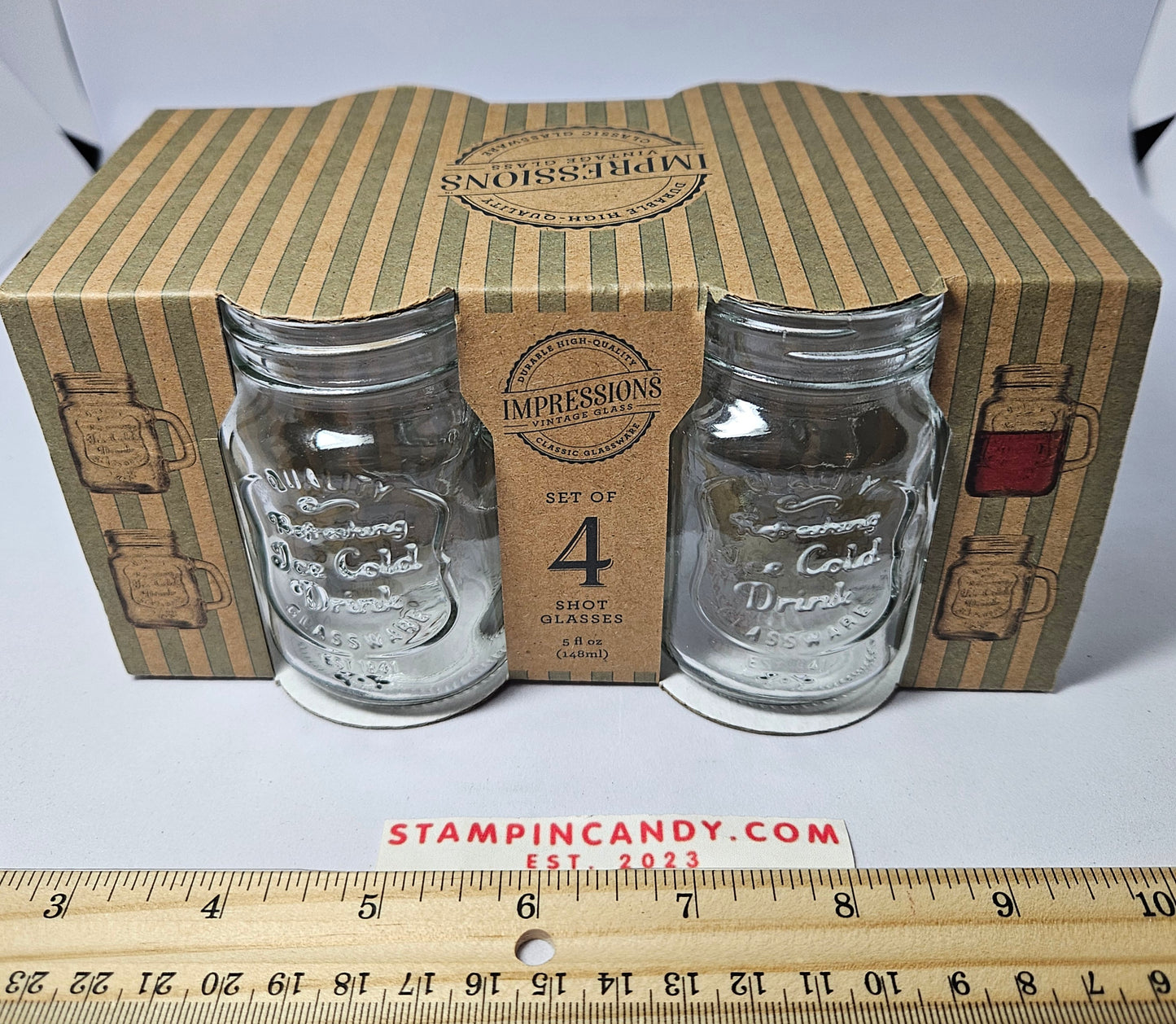 Mason Jar Shot Glasses - Impressions - 4 Pack