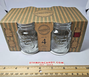 Mason Jar Shot Glasses - Impressions - 4 Pack