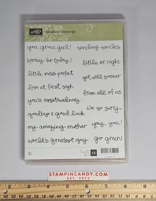 Stampin Up - Greatest Greetings