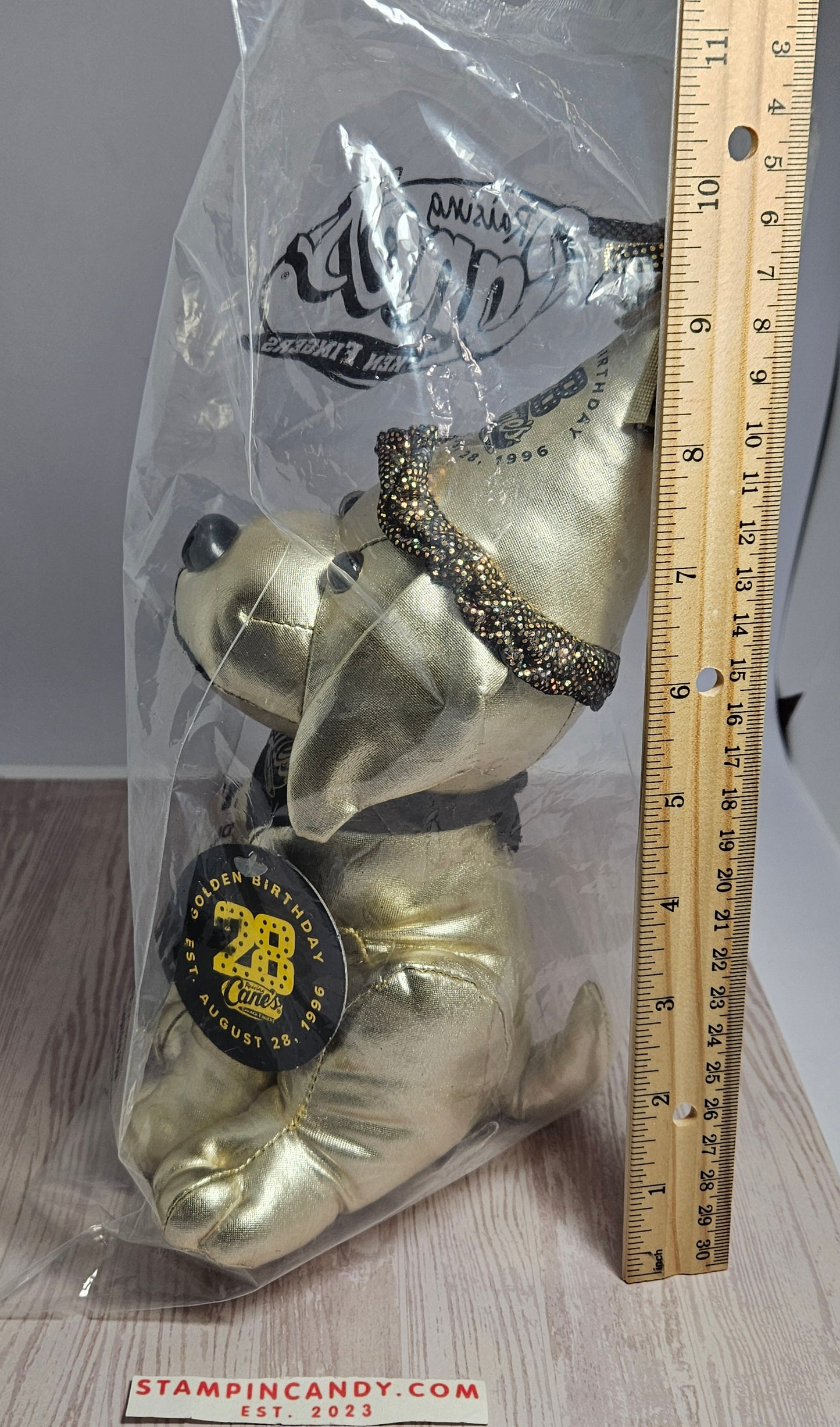 Raising Cane's Limited Edition Plushie - 28th Birthday "Golden Cane"
