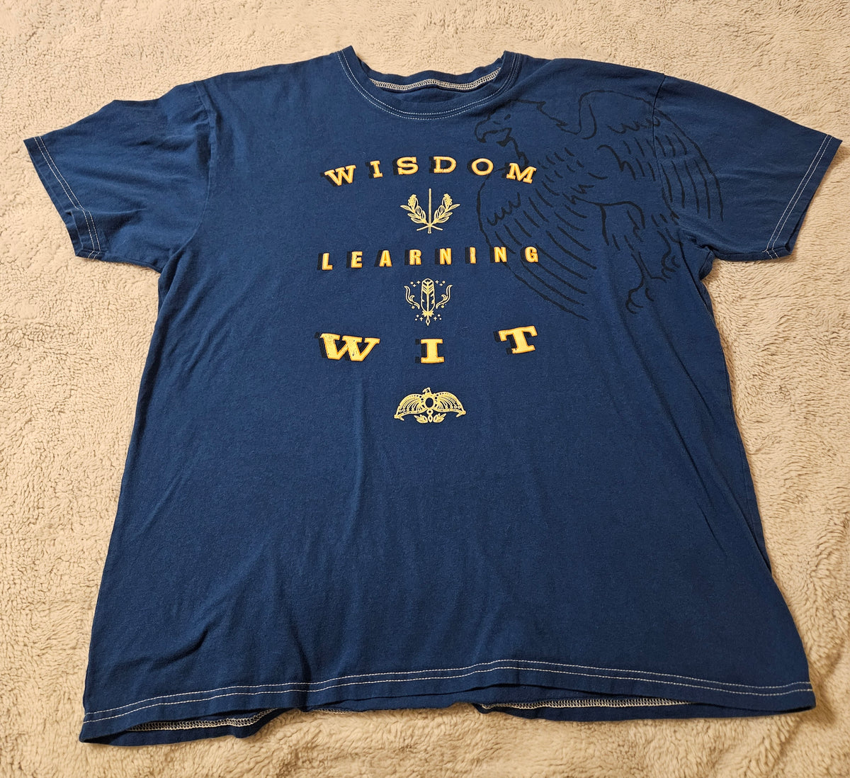 Harry Potter T-Shirt - XL Blue - Wisdom Learning Wit