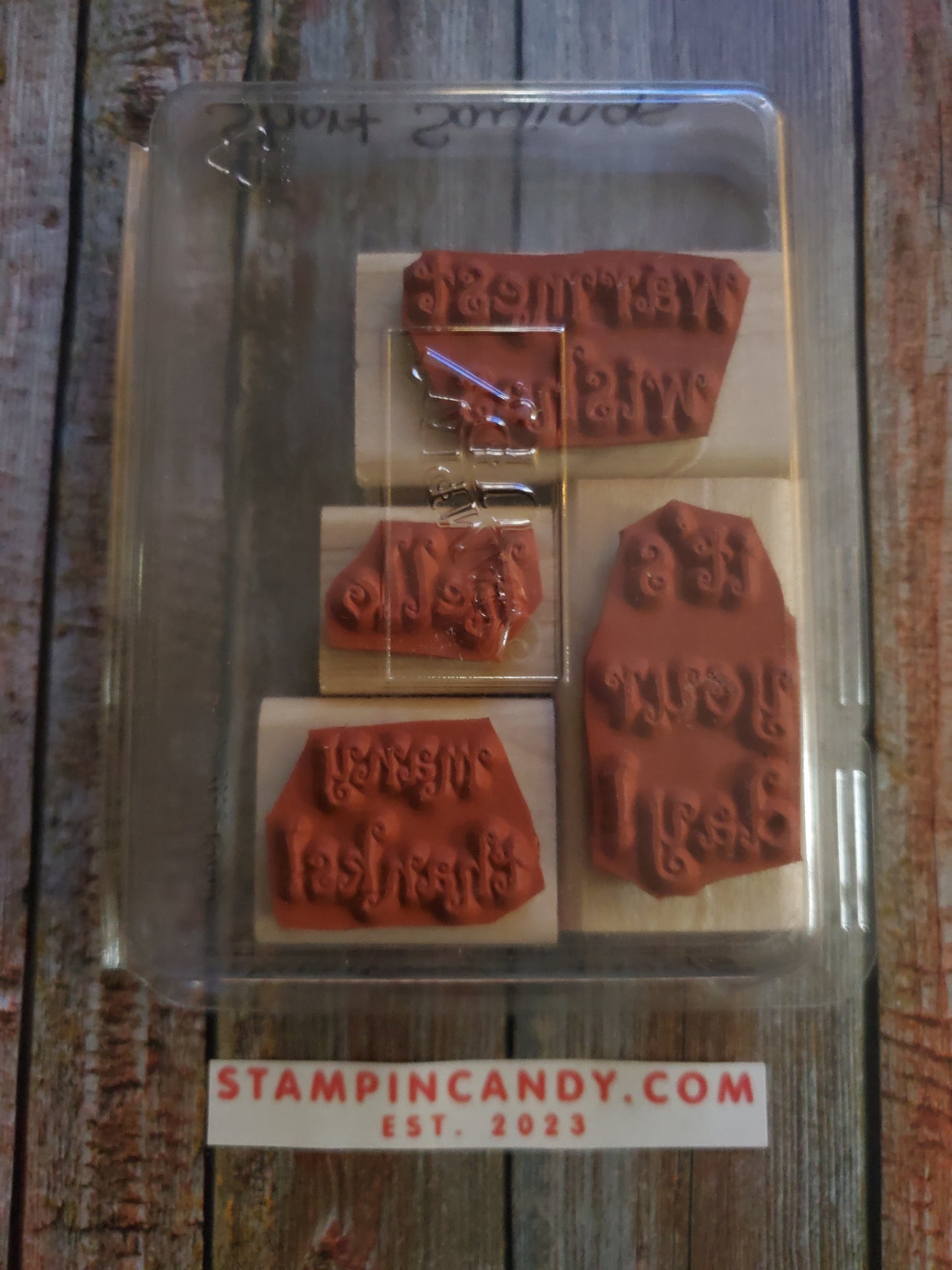 Stampin' UP! "Short Sayings" Stamp Set (Wood Block)