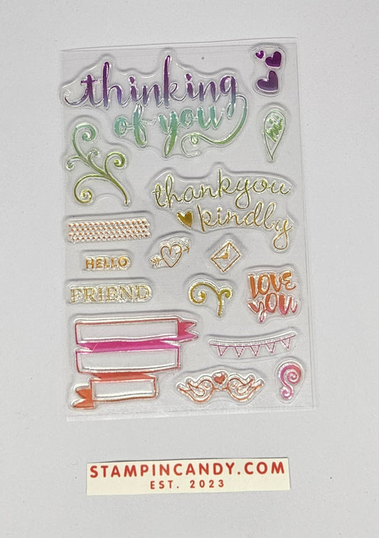 Recollections - Thinking of You "Color Splash" Stamp Set