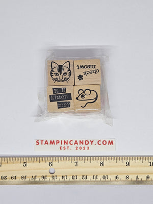 Recollections - 4 pack Cat & Mouse Stamps