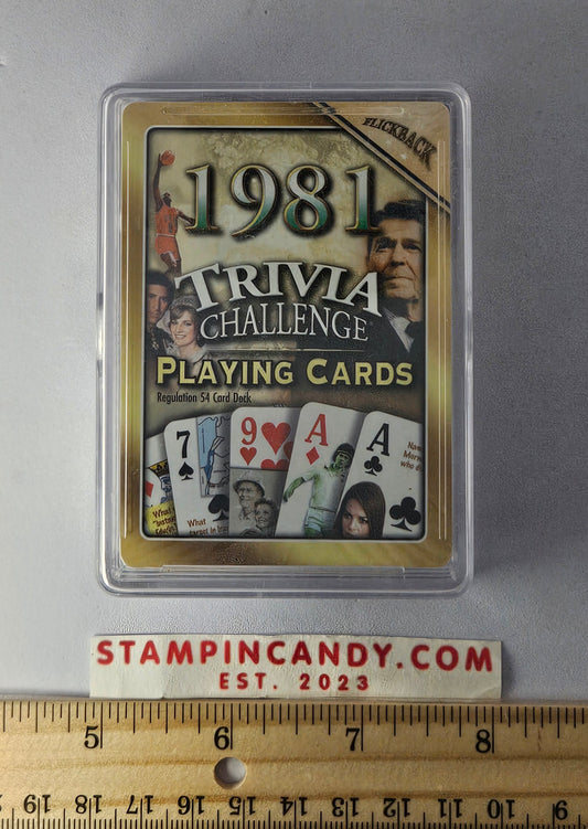 1981 - Flickback Trivia Challenge Playing Cards