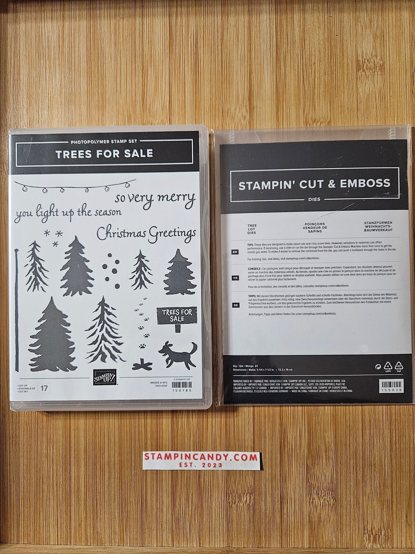 Stampin' UP! "Trees for Sale" Stamp Set with "Tree Lot" Dies