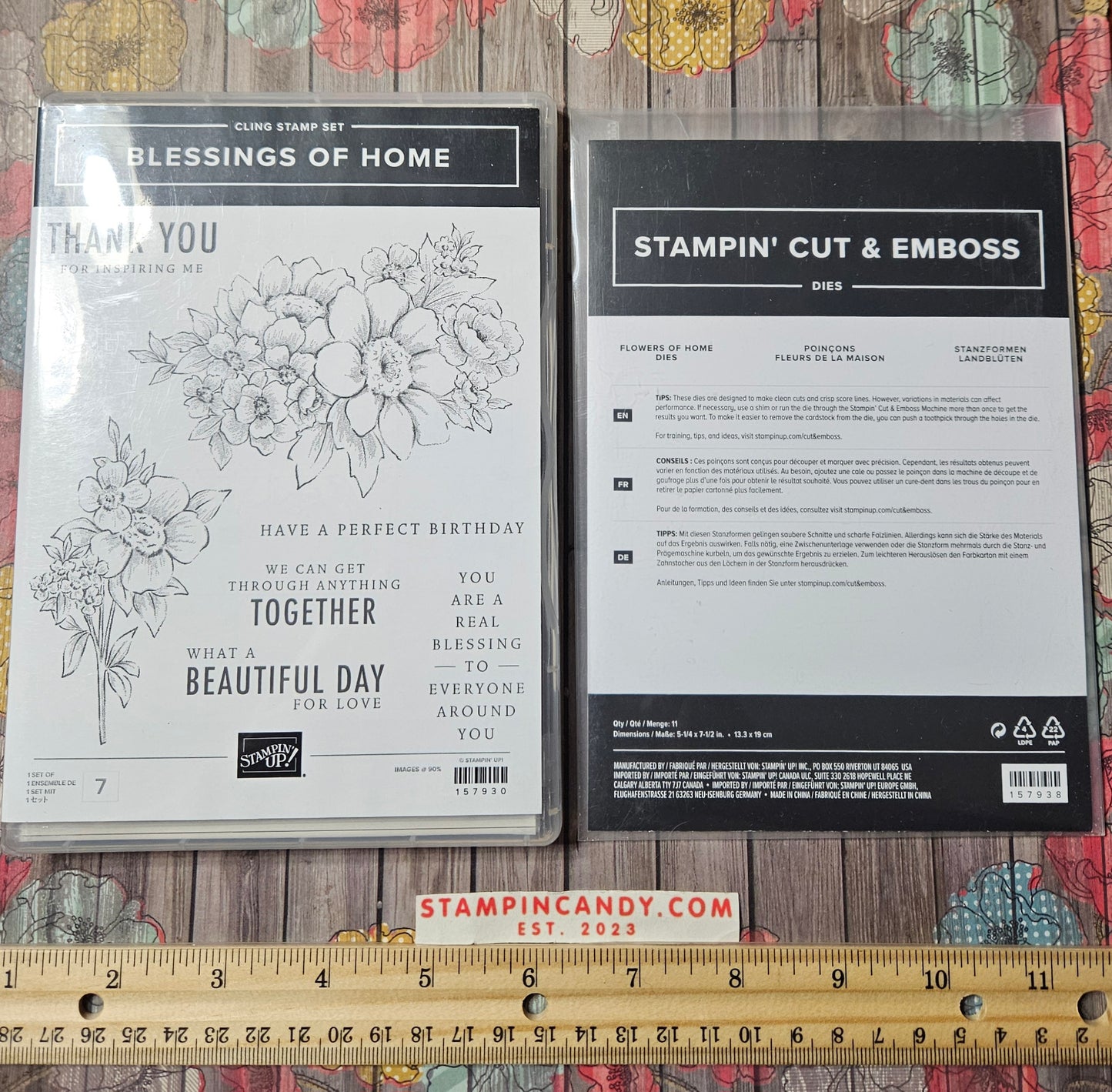 Stampin Up - Blessings of Home w/ Flowers of Home Dies