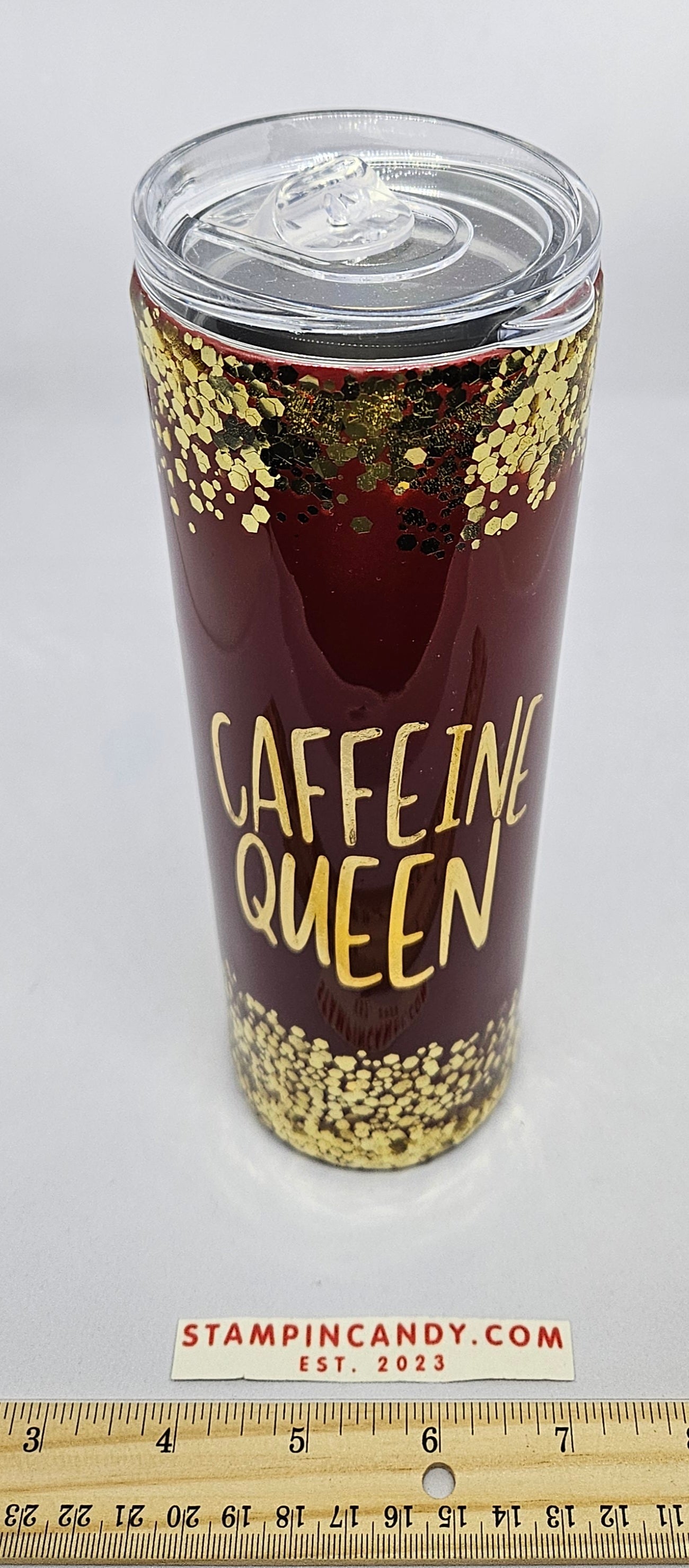 Caffeine Queen Glitter Tumbler